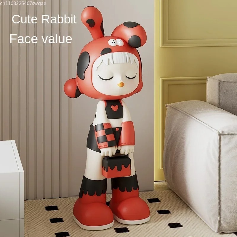 Crafting Resin - Statua di Ragazza Cartoon Artistica, Modello